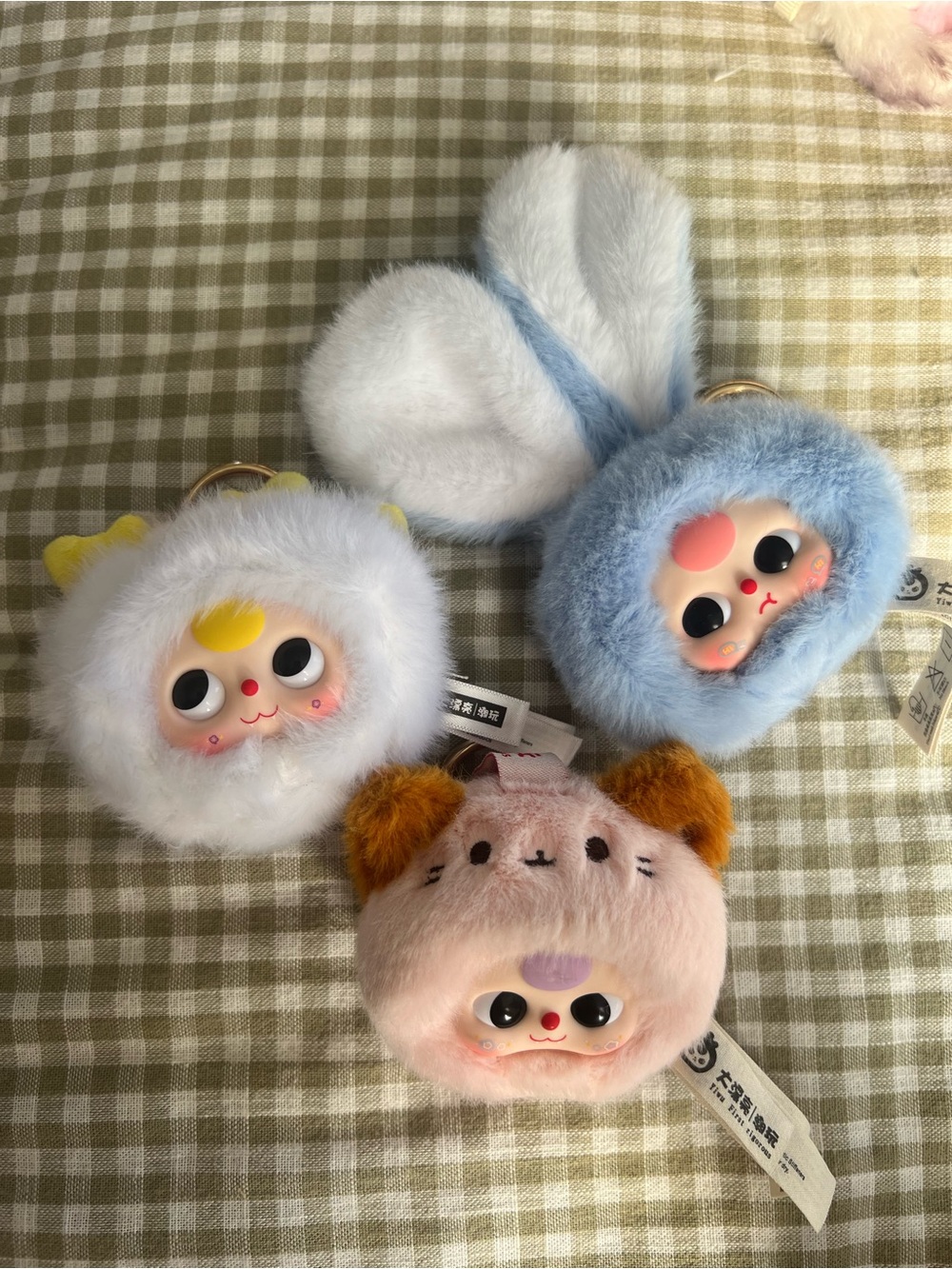 Baby Three Head KeyChains (Lot of 3)